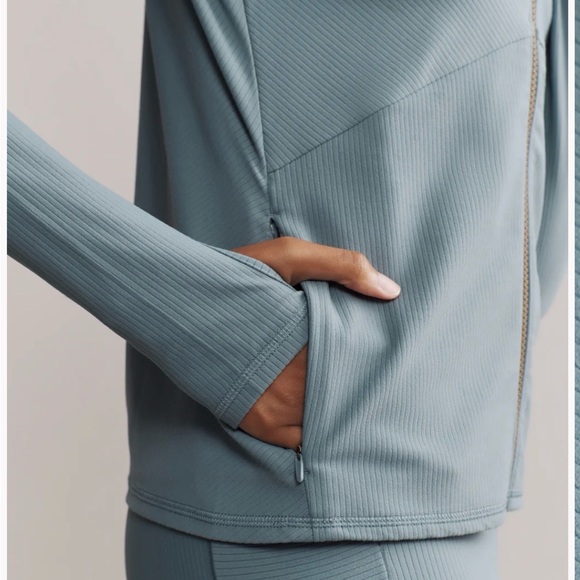 NWT - Rhone Ripple Full Zip Hoodie in Blue Hue, Size: Small - Picture 3 of 5